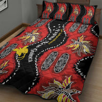 Papua New Guinea 50th Independence Quilt Bed Set PNG Batik Pattern - Polynesian Pride