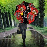 Papua New Guinea 50th Independence Umbrella PNG Batik Pattern - Polynesian Pride