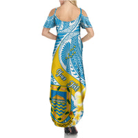 personalised-tuvalu-independence-day-summer-maxi-dress-plumeria-45th-anniversary