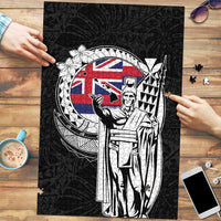 Hawaii King Kamehameha Puzzle Flag Polynesian Pattern