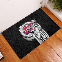 Hawaii King Kamehameha Rubber Doormat Flag Polynesian Pattern