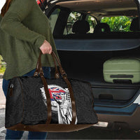 Hawaii King Kamehameha Travel Bag Flag Polynesian Pattern