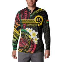 Vanuatu Independence Day Button Sweatshirt Yumi 46th Hapi Indipendens Dei LT01 - Polynesian Pride