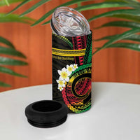Vanuatu Independence Day 4 in 1 Can Cooler Tumbler Yumi 45th Hapi Indipendens Dei LT01
