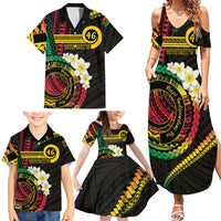 Vanuatu Independence Day Family Matching Summer Maxi Dress and Hawaiian Shirt Yumi 46th Hapi Indipendens Dei LT01 - Polynesian Pride