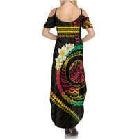Vanuatu Independence Day Family Matching Summer Maxi Dress and Hawaiian Shirt Yumi 46th Hapi Indipendens Dei LT01 - Polynesian Pride