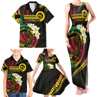Vanuatu Independence Day Family Matching Tank Maxi Dress and Hawaiian Shirt Yumi 46th Hapi Indipendens Dei LT01 - Polynesian Pride