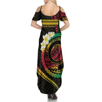 Vanuatu Independence Day Summer Maxi Dress Yumi 46th Hapi Indipendens Dei LT01 - Polynesian Pride