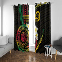 Vanuatu Independence Day Window Curtain Yumi 46th Hapi Indipendens Dei LT01 - Polynesian Pride