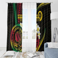 Vanuatu Independence Day Window Curtain Yumi 46th Hapi Indipendens Dei LT01 - Polynesian Pride