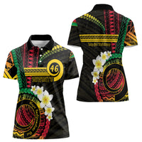 Vanuatu Independence Day Women Polo Shirt Yumi 46th Hapi Indipendens Dei LT01 - Polynesian Pride