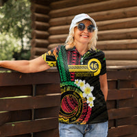 Vanuatu Independence Day Women Polo Shirt Yumi 46th Hapi Indipendens Dei LT01 - Polynesian Pride