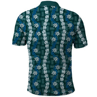 Pikake Maile Tiare Lei Polo Shirt Polu Lauhala Pattern