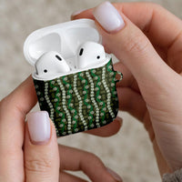 Pikake Maile Tiare Lei AirPods Case Omaomao Lauhala Pattern