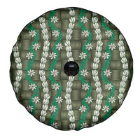 Pikake Maile Tiare Lei Spare Tire Cover Omaomao Lauhala Pattern