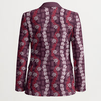 Pikake Maile Tiare Lei Blazer Akala Lauhala Pattern