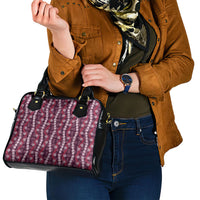 Pikake Maile Tiare Lei Shoulder Handbag Akala Lauhala Pattern