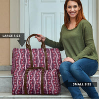 Pikake Maile Tiare Lei Travel Bag Akala Lauhala Pattern