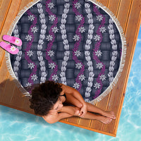 Pikake Maile Tiare Lei Beach Blanket Poni Lauhala Pattern