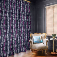 Pikake Maile Tiare Lei Window Curtain Poni Lauhala Pattern