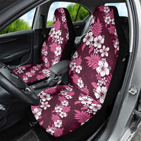 Hawaiian Hibiscus Tribal Floral Pink Car Seat Cover Polynesian Tapa Pattern - Polynesian Pride