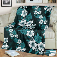 Hawaiian Hibiscus Tribal Floral Teal Blanket Polynesian Tapa Pattern LT01 - Polynesian Pride