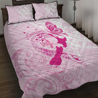 Personalised Aotearoa Breast Cancer Quilt Bed Set New Zealand Maori Pattern