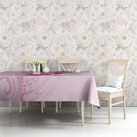 Personalised Aotearoa Breast Cancer Tablecloth New Zealand Maori Pattern