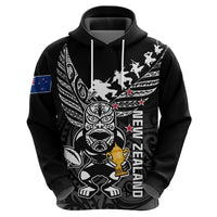 Custom New Zealand Silver Fern Rugby Hoodie Aotearoa Champion 2023 World Cup LT01 - Polynesian Pride