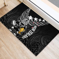 New Zealand Silver Fern Rugby Rubber Doormat Aotearoa Champion 2023 World Cup LT01 - Polynesian Pride