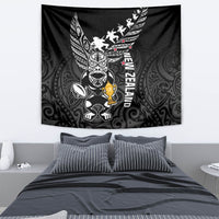 New Zealand Silver Fern Rugby Tapestry Aotearoa Champion 2023 World Cup LT01 - Polynesian Pride