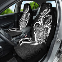 New Zealand Waitangi Day Car Seat Cover Aotearoa Te Tiriti O Waitangi Kiwi Black Version LT01 - Polynesian Pride