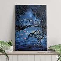 Matariki Kiwi Canvas Wall Art Silver Fern