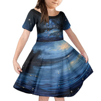 Personalised Matariki Kiwi Family Matching Off Shoulder Maxi Dress and Hawaiian Shirt Silver Fern
