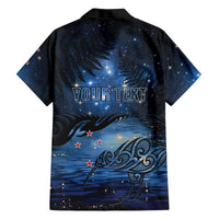 Personalised Matariki Kiwi Family Matching Summer Maxi Dress and Hawaiian Shirt Silver Fern