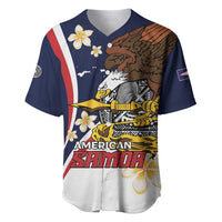 Personalized American Samoa Baseball Jersey Amerika Samoa Bald Eagle
