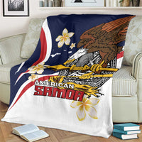 Personalized American Samoa Blanket Amerika Samoa Bald Eagle