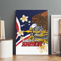 Personalized American Samoa Canvas Wall Art Amerika Samoa Bald Eagle