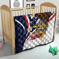 Personalized American Samoa Quilt Amerika Samoa Bald Eagle