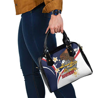 Personalized American Samoa Shoulder Handbag Amerika Samoa Bald Eagle