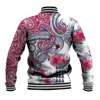 Hawaii Kakau Mix Paisley Pattern Baseball Jacket Polynesian Tropical Unique Style LT01 - Polynesian Pride