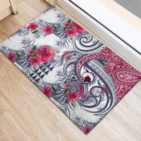 Hawaii Kakau Mix Paisley Pattern Rubber Doormat Polynesian Tropical Unique Style LT01 - Polynesian Pride
