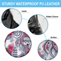 Hawaii Kakau Mix Paisley Pattern Spare Tire Cover Polynesian Tropical Unique Style LT01 - Polynesian Pride