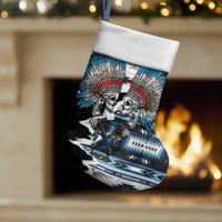 Native American Chief Skull With Axe Christmas Stocking - Polynesian Pride