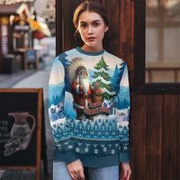 Personalized Native American Santa Claus Ugly Christmas Sweater Merry Christmas 2025 - Polynesian Pride
