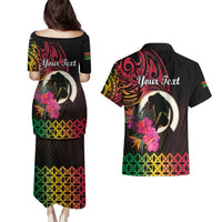Personalised Vanuatu Port Vila Stay Strong Couples Matching Puletasi and Hawaiian Shirt Long God Yumi Stanap