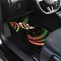 Hawaii Map Kanaka Maoli Car Mats Fantastic Frangipani Reggae