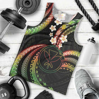 Hawaii Map Kanaka Maoli Men Tank Top Fantastic Frangipani Reggae