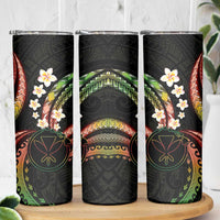 Hawaii Map Kanaka Maoli Skinny Tumbler Fantastic Frangipani Reggae