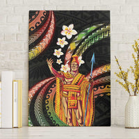 Hawaii King Kamehameha Canvas Wall Art Fantastic Plumeria Reggae